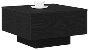 Mesa de Centro vidaXL Preta em Carvalho 55x55x31 cm em Madeira de Enge