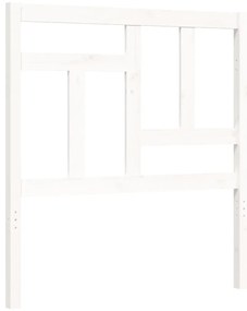 Estrutura de cama com cabeceira 90x200 cm madeira maciça