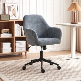 Cadeira de Escritório Ergonómica, 57 x 57 x 93 cm, Altura Regulável, Azul
