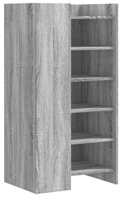 Sapateira 52x37,5x100 cm derivados de madeira cinzento sonoma