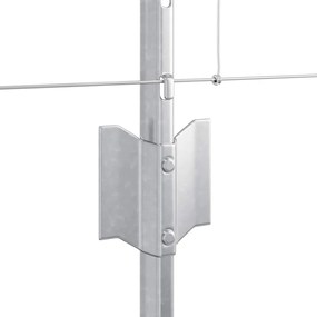 Postes de Cerca vidaXL 11 pcs U-Channel 80 cm Aço Galvanizado