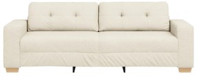 Sofá de 3 Lugares vidaXL em Linho 180 cm