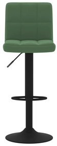 Bancos de bar 2 pcs veludo verde-escuro