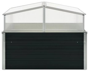 Estufa 100x100x77 cm aço galvanizado antracite