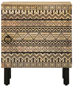 Mesa de cabeceira 2 pcs 40x33,5x46 cm mangueira áspera maciça