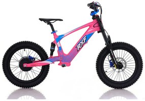 Bicicleta elétrica infantil 500W Roan RXF Evo Racing 18" Rosa