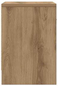 Mesa de cabeceira com gaveta 39x28x41 cm carvalho artisiano