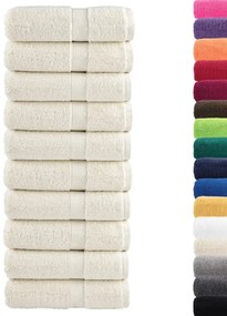 Toalhas de mãos premium SOLUND 10 pcs 30x30 cm 600 g/m2 creme