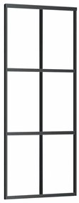Porta deslizante c/ conj. ferragens 76x205cm vidro ESG preto
