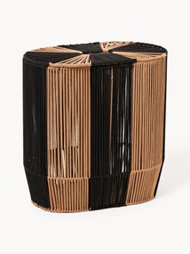 Cesto duplo para roupa suja em corda tecido à mão Gabe