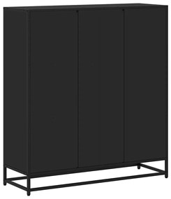 Estante 97,5x33x107,5 cm derivados de madeira e metal preto