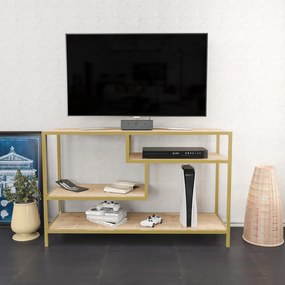 Móvel TV Robbins – Dourado Carvalho – 120x39x75 cm