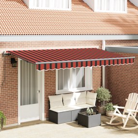 vidaXL Toldo Retrátil Multicolor 400 x 200 cm Poliéster, Alumínio