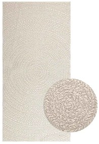 vidaXL Tapete ZIZUR creme 100x200cm aspeto de juta interior e exterior