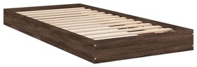 Estrutura cama s/ colchão derivados madeira carvalho castanho