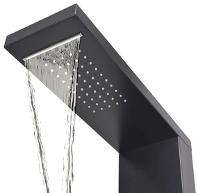 Chuveiro de Hidromassagem - Preto Mate - Design Moderno