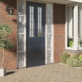 vidaXL Películas para janela 4 pcs PVC fosco padrão de flor