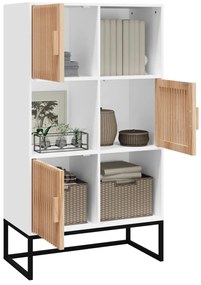 Aparador alto 70x35x125 cm derivados de madeira branco