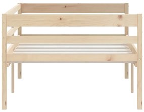 Estrutura de cama 90x200 cm pinho maciço