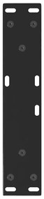 Pés para mesa de centro em V 2 peças preto 30x(30-31,3) cm aço