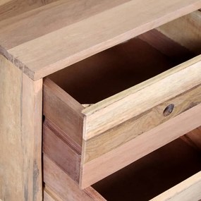 Mesa de cabeceira em madeira reciclada maciça