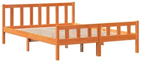 Cama com estante sem colchão 150x200 cm madeira maciça