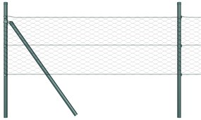 Cerca Hexagonal vidaXL Cinza 0.8x100 m Aço