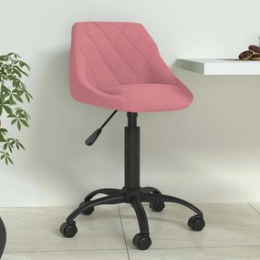 vidaXL Cadeira de jantar veludo rosa