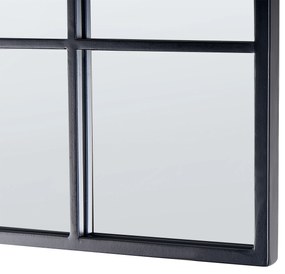 Espelho de parede em metal preto 78 x 78 cm BLESLE Beliani