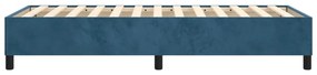 Estrutura de cama 90x190 cm veludo azul-escuro