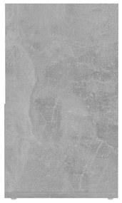 Móvel de TV 149x30x52 cm contraplacado cinzento-cimento