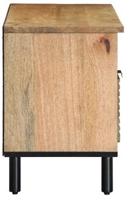 Móvel de TV 100x33x46 cm madeira de mangueira maciça castanho