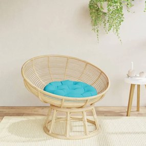 vidaXL Almofadão redondo Ø 60 x11 cm tecido oxford turquesa