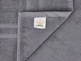 Conjunto de 11 toalhas de algodão cinzentas AREORA Beliani