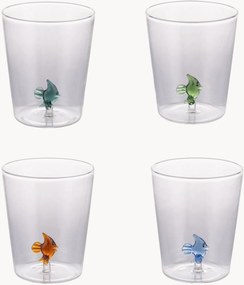 Copos de vidro Fish, conjunto de 4