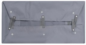 Revestimento carrinho de jardim 81x41x21cm tecido cinza-escuro