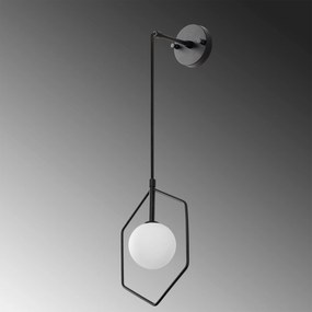 Aplique Geometri – Preto e Branco – 22 x 15 cm