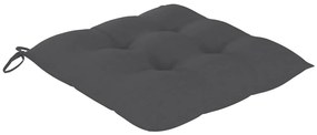 Cadeiras de jantar p/ jardim 8 pcs c/ almofadões acácia maciça