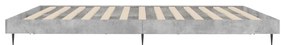 Estrutura de cama 200x200 cm derivados de madeira cinza cimento