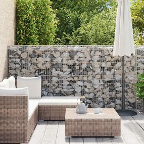 Muro gabião com tampas aço galvanizado 900x50x150 cm