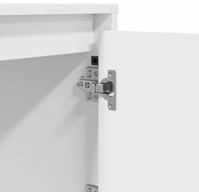 Criado-mudo com Luzes LED Branco 39x34,5x50 cm
