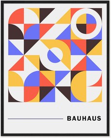 Impressão digital emoldurada Retro Moderns Bauhaus Poster