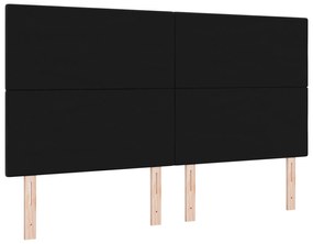 Cabeceira Estofada Botão Preto 180 cm Veludo