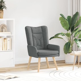 Cadeira Relaxante vidaXL Cinza Escuro em Tecido