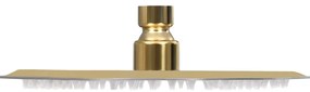 Cabeça de chuveiro redonda 20 cm aço inoxidável dourado
