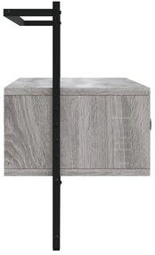 Móvel TV de parede 100,5x30x51cm deriv. madeira cinzento sonoma