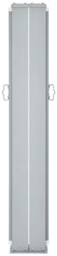 Toldo lateral retrátil 140x600 cm preto