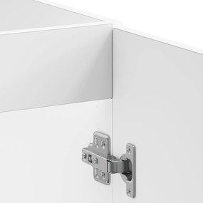 Armário de Cozinha vidaXL "Kalmar" com Pias Duplas em Alto Brilho Bran