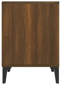 Mesa de cabeceira 40x35x50 cm cor carvalho castanho