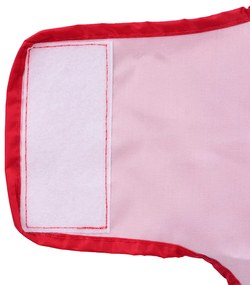Capa de chuva para cães com tiras reflectoras vermelho S